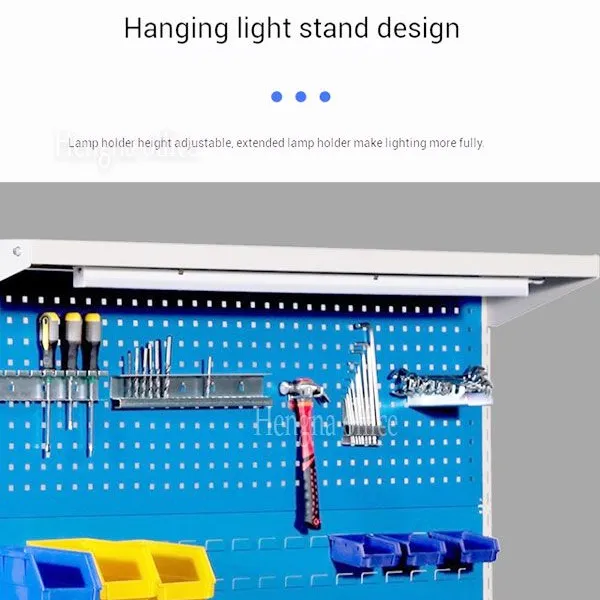 Global Industrial Workbench-WB-P261 With Drawers & Parts Bin Louvered Panel |Modular Tool Storage Workstation for Precision Manufacturing-5S Standard photo-4