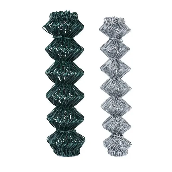 Chain Link Fence Galvanized Diamond Hole Cyclone Wire Fence Design Galvanized Chain Link Fence Wire Mesh Rolls photo-5