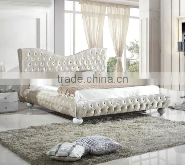 K1830 Modern Bedroom Furniture Fabric Bed