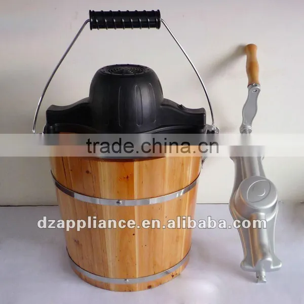 4QT ORIGINAL WOODEN BUCKET ICE CREAM MAKER