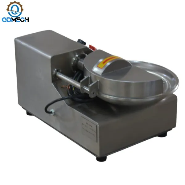 Food Grade Stainless Steel Deli Shop Restaurant Kitchen Small Bowl Cutter Commercial Single Speed Meat Chopper Tabletop Meat Cutting Machine photo-2