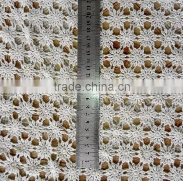 Garment Accessory Milk Silk Embroidery Full Lace Water Soluble Lace Fabric photo-3