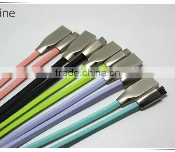 Colored Micro USB Android Steel Data Cable for MOTO G/X/E photo-2