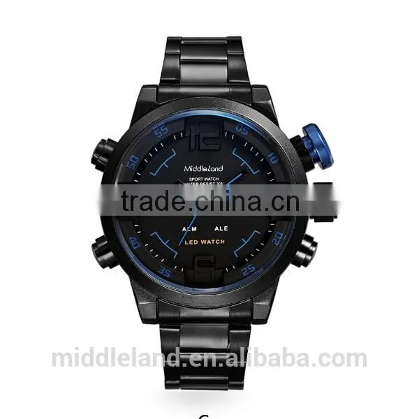 2015 Touch Screen Fashion Digital Male Watches Men Luxury Brand Men's Sports Clock Electronic Wrist Watch Wristwatches photo-3