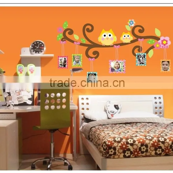 ALFOREVER the Owl Photoframe Decals,owl Photoframe Sticker photo-3