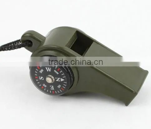 Whistle With Compass and Thermometer Plastic Material ABS