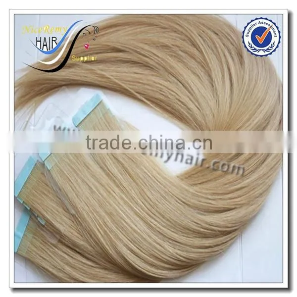 Wholesale100% Human Hair Double Sided Russian Hair Tape Hair Extension