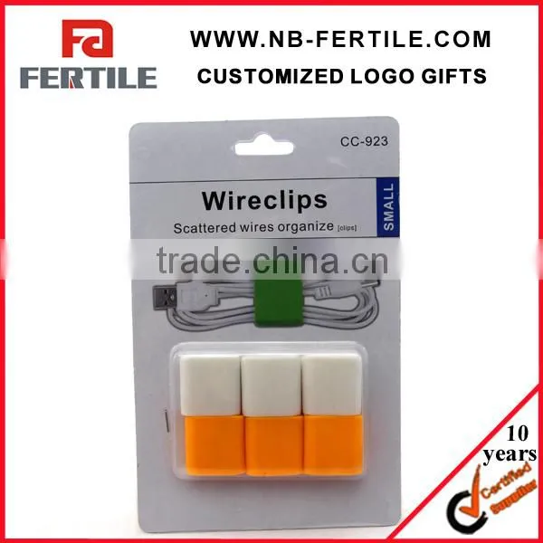 Promotional Plastic New Design Earphone Cord Clips
