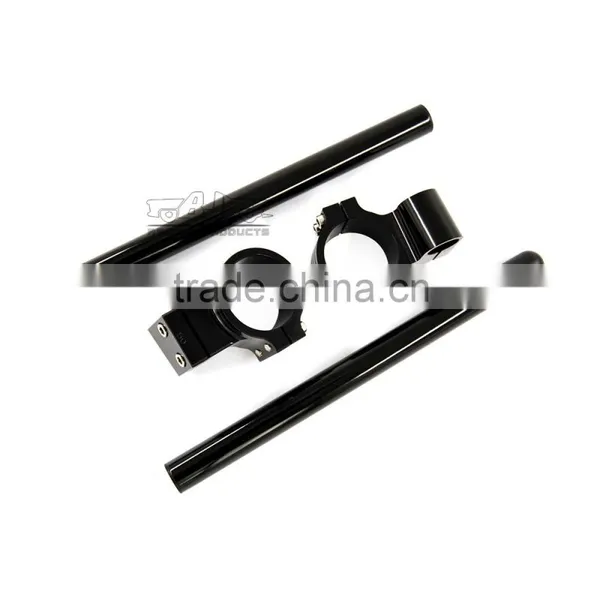 BJ-COHB-037B Custom 37mm CNC Billet Alloy Riser Off Road Clip On Handlebars For Kawasaki Ninja 250R photo-2