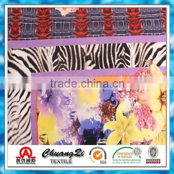 Different Types of Fabric Prints Rayon Screen Printing Fabric photo-4
