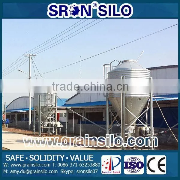 Hot Galvanized Poultry Feed Pellet 5 Tons Steel Silo for Sale Quality Choice photo-3