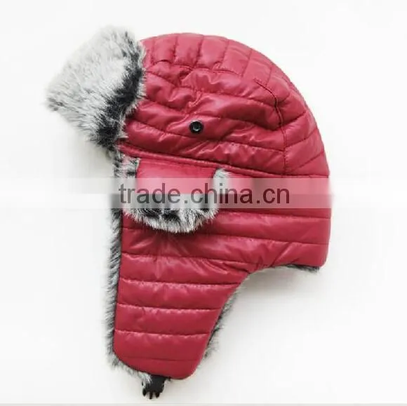 Warm Headwear With Fur Hat