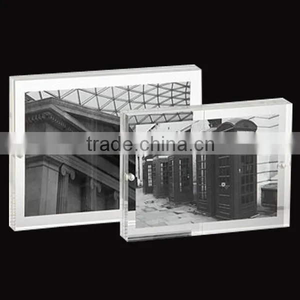 Customized Rectangle Magnetic Acrylic Photo Frame for Picture photo-3