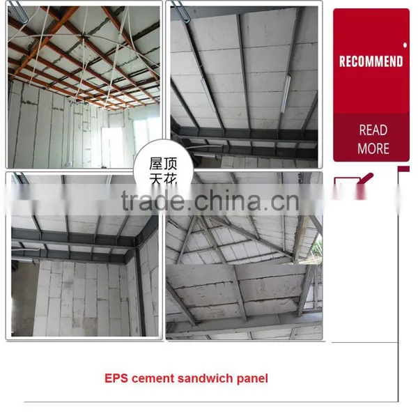 Heat-resistant Glass Eps Cement Correct Sandwich Wall Panel With Mgo Board photo-3