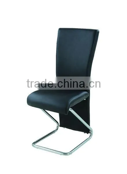 High Back Hot Sell Black pu Dining Chair photo-5