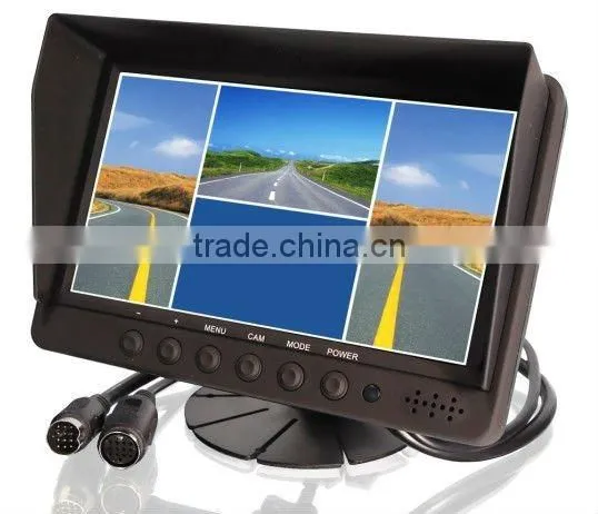 7" Heavy-duty Digitalcar Tft Lcd Sun Shade Lcd Monitor With 12v dc Rca Video Input photo-3