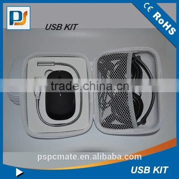 Office Travel Kit With Wireless Mouse / Headphone and USB Light photo-3