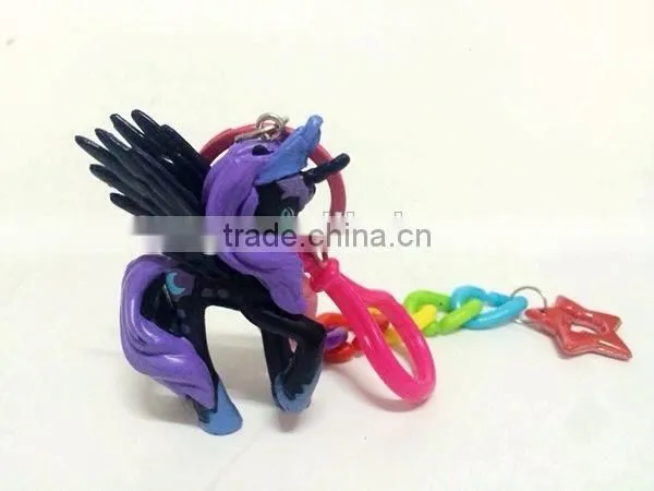 Lovely My Little Pony Action Figures Colorful Dash Pony Kids Toys Doll Set 12pcs Key Chain photo-3