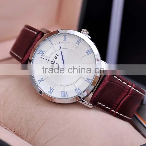 Genuine Leather Business Men Hand Watch Eyki Brand photo-3