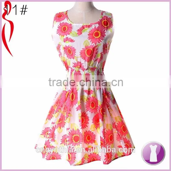 New Design Floral Printed Maxi Dress Top Design photo-2