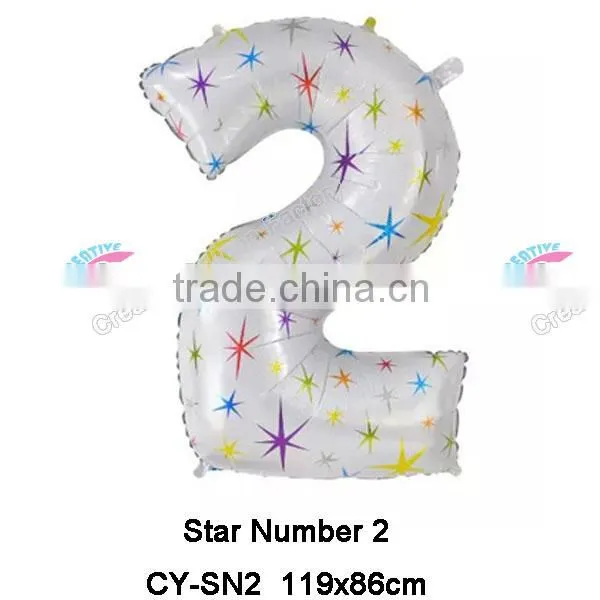 New Design 40Inch Star Number Balloon Helium Foil Balloon photo-3