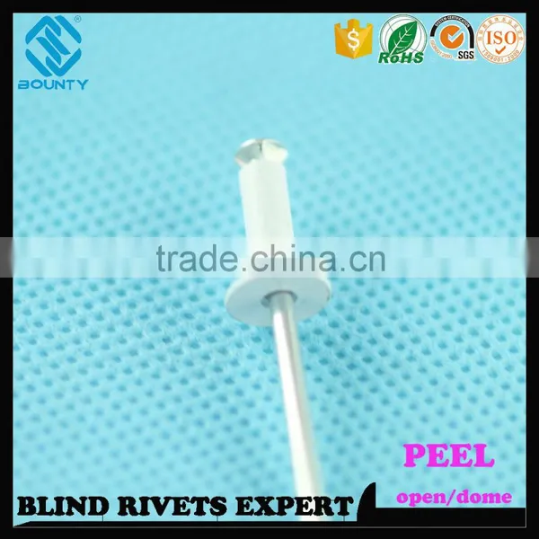 HIGH QUALITY OPEN END MANUFACTURER BUTTON HEAD ALUMINUM STEEL POP PEEL TYPE RIVETS photo-4