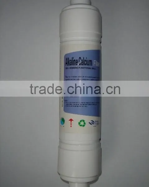Alkaline Calcium Filter With I Type Connector/in Line Water Filter