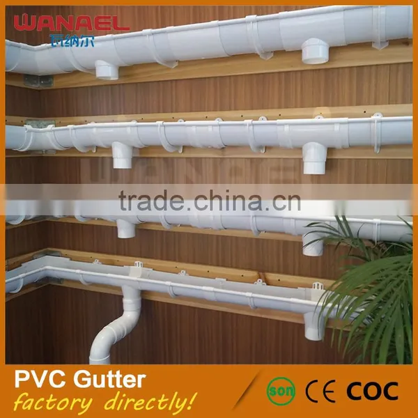 Free Sample Valley Used Beautiful Appearance Pvc Leaf Gutter Guard for Rain Gutter photo-5
