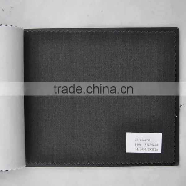 White Wool Polyester Fabric for Wedding Suits photo-2