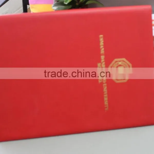 Top Quality Leather Material Diploma Cover Promotional Diploma Cover Custom Diploma Cover With Custom Hot Stamped Logo photo-4