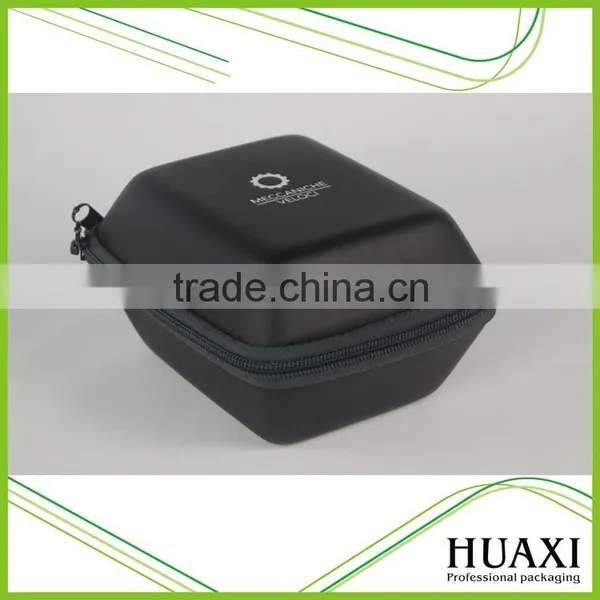 Custom Made Black PVC Watch Case Traveling Watch Box With Zipper photo-5