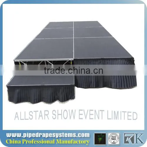 Cheap Wood Manufacture Promotion Folding Portable Stages for Sale photo-6