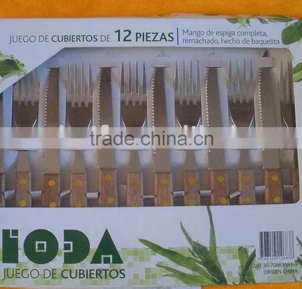 Steak Knife & Fork Set