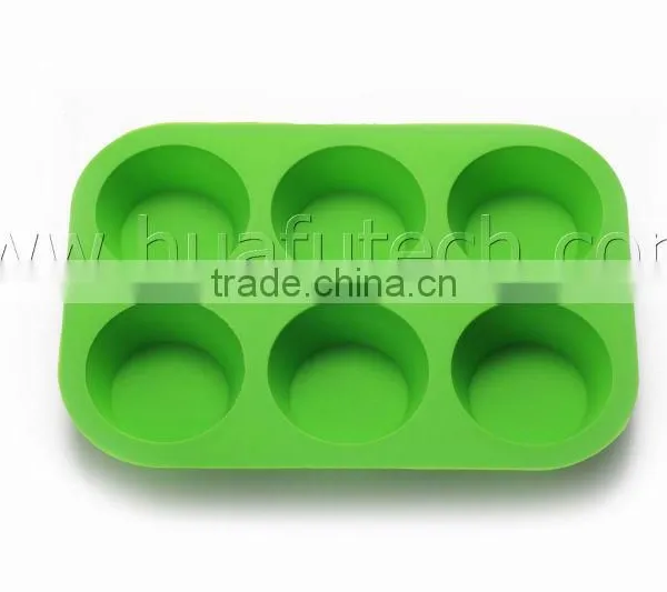6cups Food Grade Silicone Cake Pan