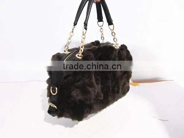 2015 Real Mink Leather and Fur Handbags photo-4