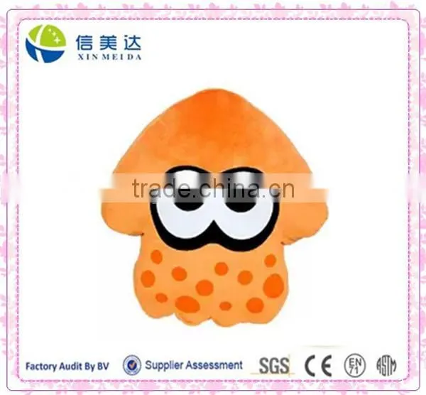 Plush Orange Splatoon Squid Cushion