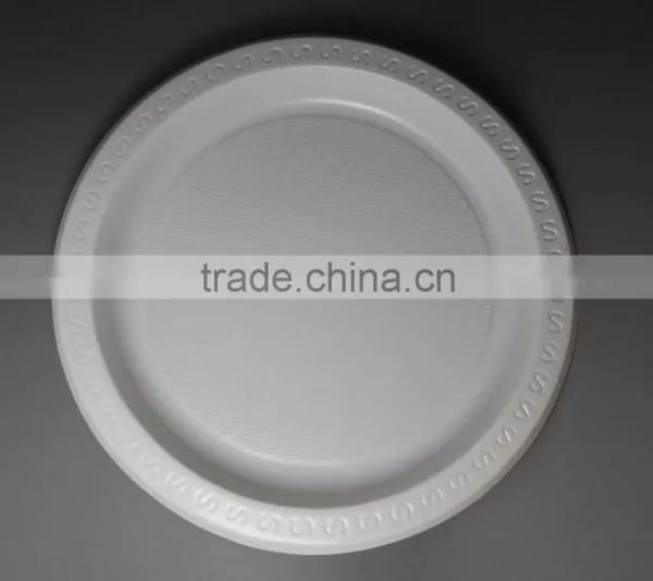 Bulk 9inch Round Plastic PS Dinner Plate ,cheap Dinner Plate