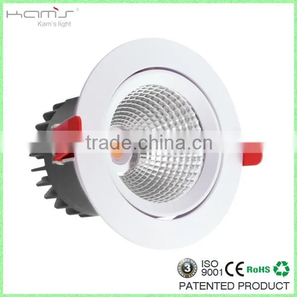 CRI>80 Dimmable Led Down Light With Cob Led Daylight Recessed Commercial Lighting photo-2