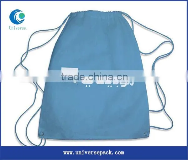 Eco Drawstring Backpack Shoulder Canvas Bag photo-2