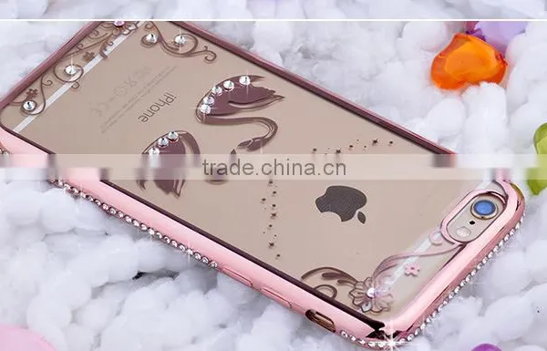 2016 Newest Mobile Phone Cover Case Electroplate Bumper Diamond Image Tpu for IPhone 6 6s 6plus photo-4