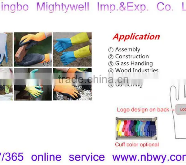 Hppe Latex Coated Crinkle Cut-Resistance Safety Industrial Work Glove, Industry Gloves photo-6