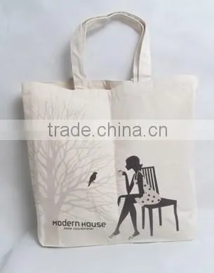 Logo Printing Promotion 100% Cotton Canvas Tote Bag photo-3