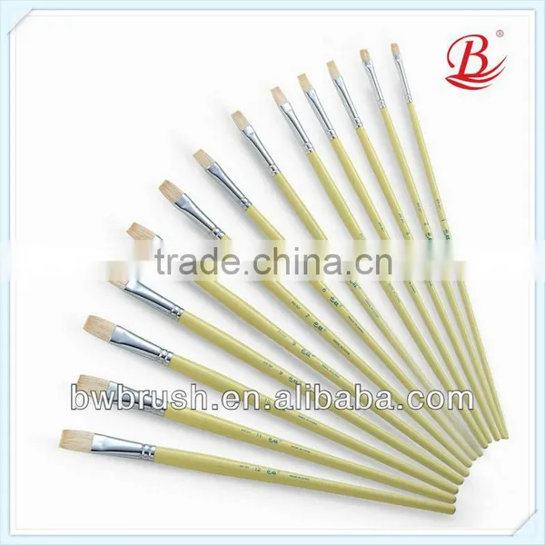 Wooden Handle Goat Hair Gouache Paint Brush,Artist Painting Brush