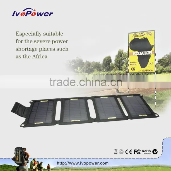 Factory High Quality 14W Foldable Solar Charger For Mobile Phone photo-5