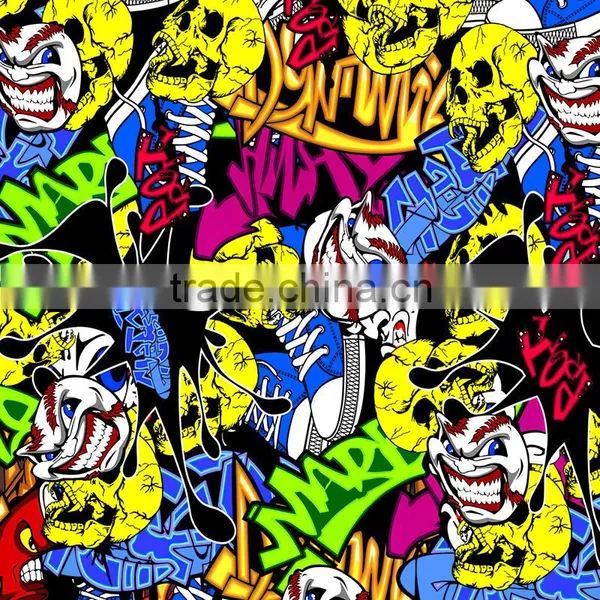 TSAUTOP New Arrival 0.5M/1M Width Cartoon Clown Design Hydrographic Film Water Transfer Printing Film Hydro Printing Film P2552