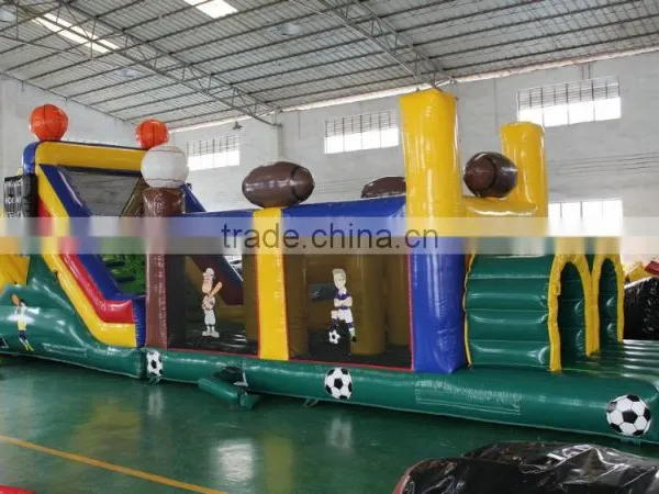 Hot Sale Giant Blue Inflatable Obstacle Course Toys for Kids and Adults for Commercial Use photo-5
