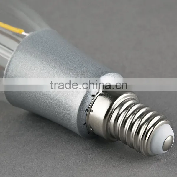 Haining Vintage Led Filament Bulb C35 With Plastic Silver Plated 2W E14 110V photo-5