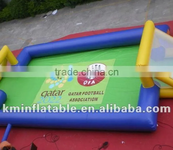 inflatable soap soccer field