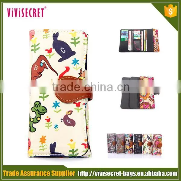 Vivisecret New Design Wallet Card Holder Fashion Printing Nylon Wallet for Lady photo-5