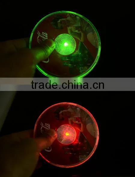 High Quality Colorful LED Flash Coaster /flash Frink Coaster/led Flash Bottle Coaster photo-4